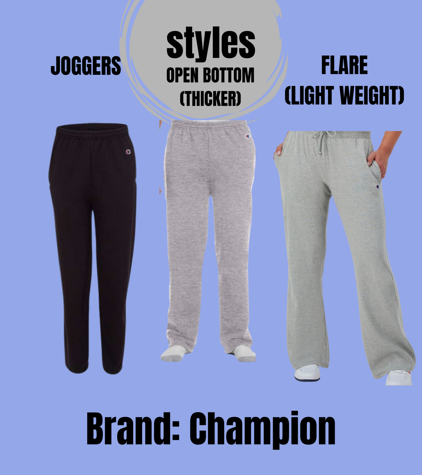 Holmdel Hornets Sweatpants in Bootleg or Jogger with Glitter option