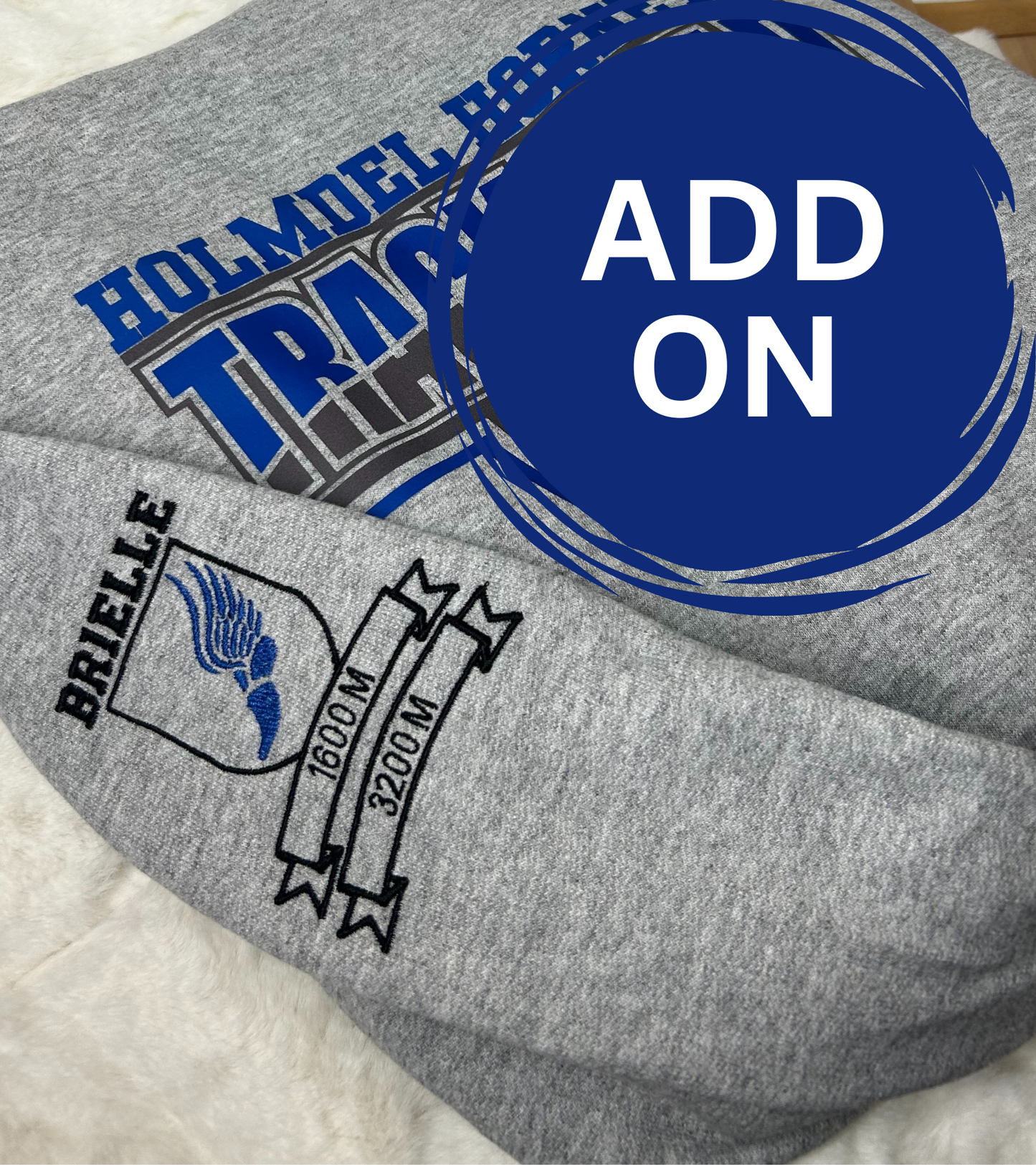 Holmdel Track & Field Bella + Canvas hoodie or crewneck