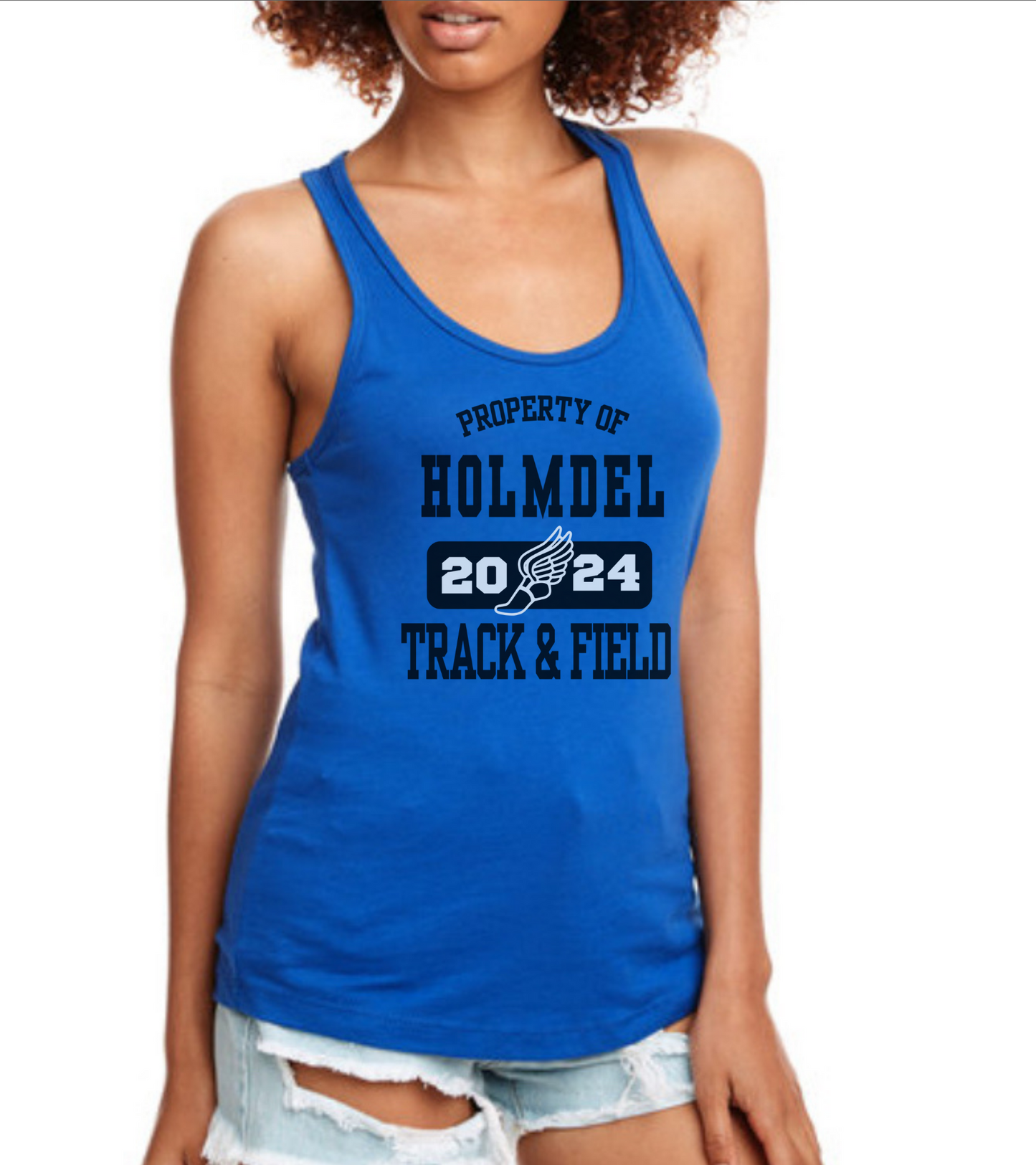 Spring 2024 Holmdel Track Women’s Racer Back Tank