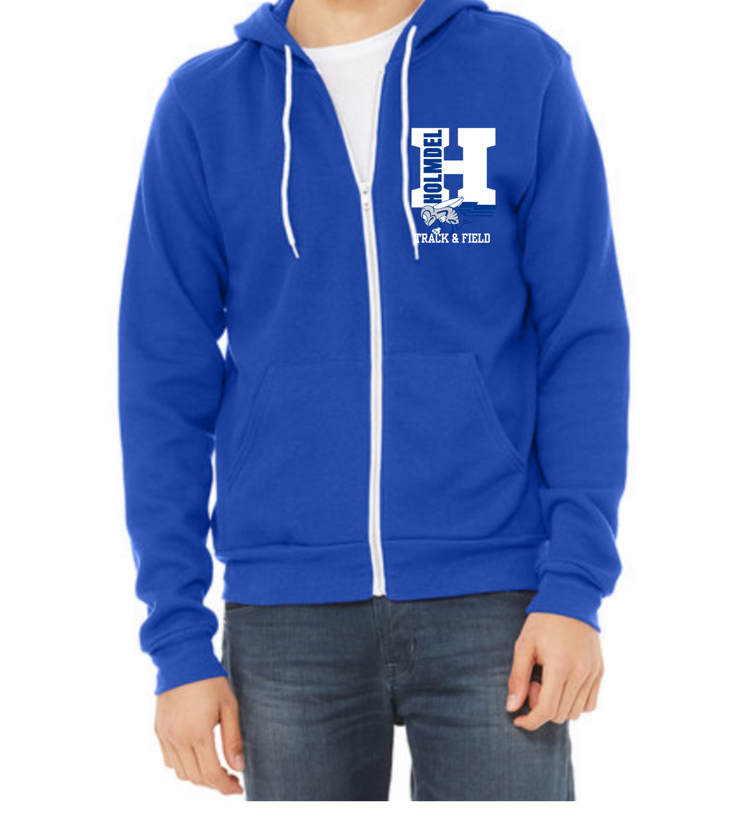 Holmdel Track & Field Bella Canvas full zip sweatshirt
