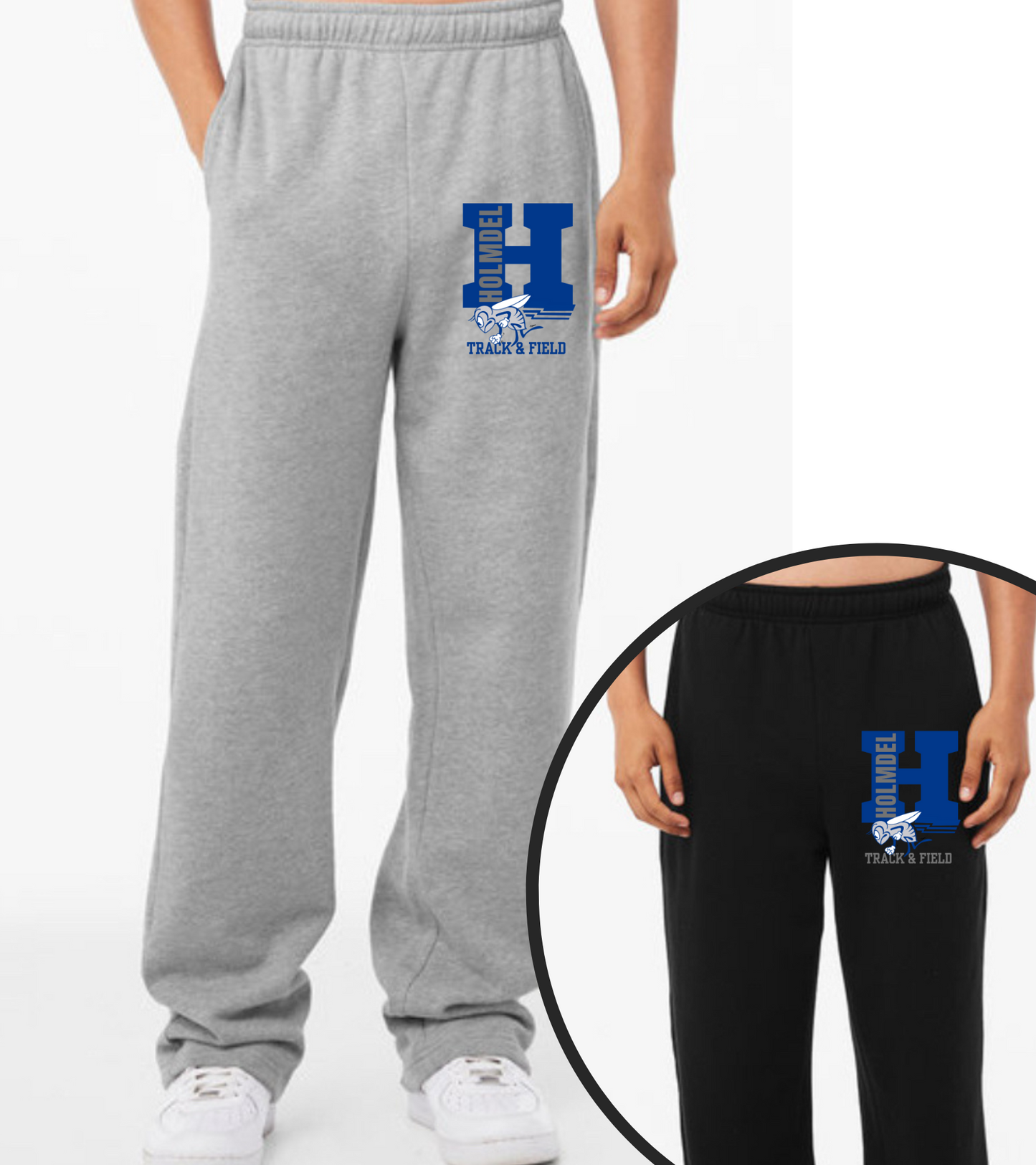 Holmdel Track And Field Wide Leg Bella + Cavas Fleece pants