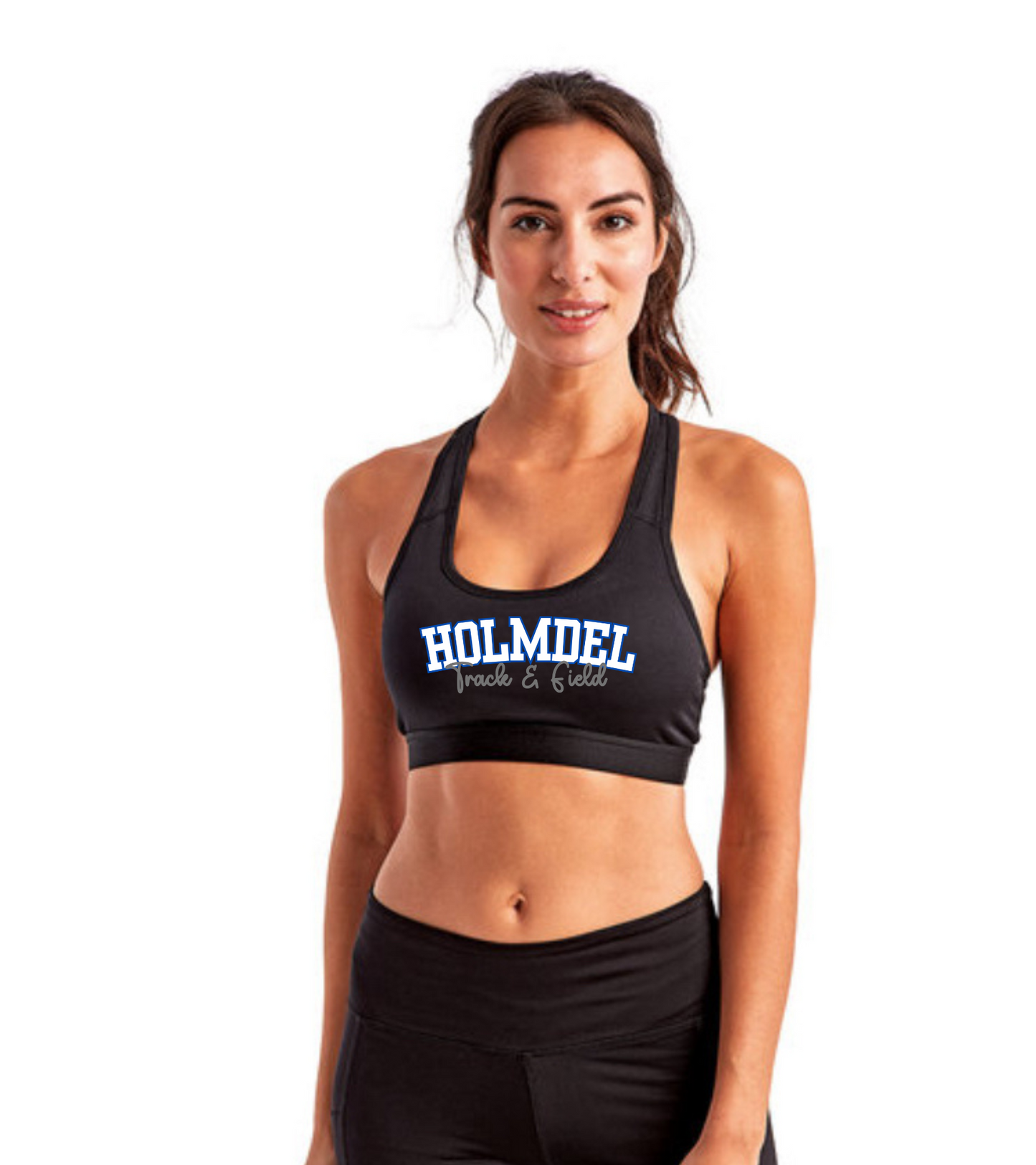 Holmdel Hornets Track & Field Sports Bra with Removable Pads