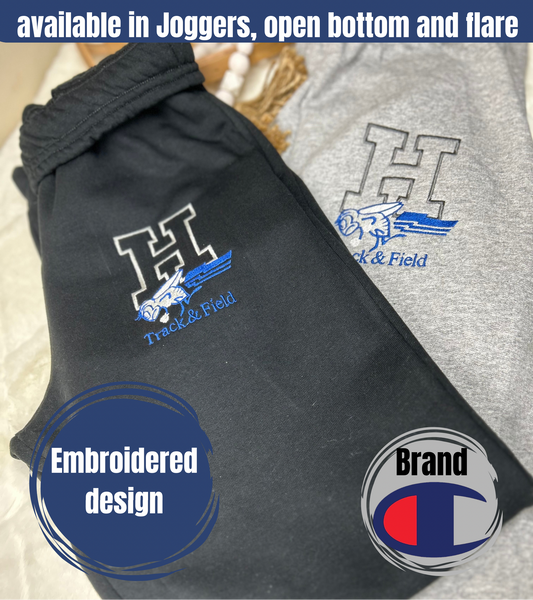 Holmdel Hornets Sweatpants in Bootleg or Jogger with Glitter option