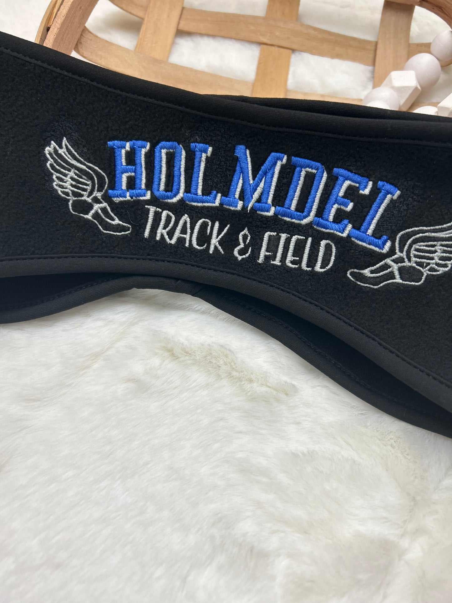 Holmdel Embroidered Track & Field Winter Track Fleece Headband
