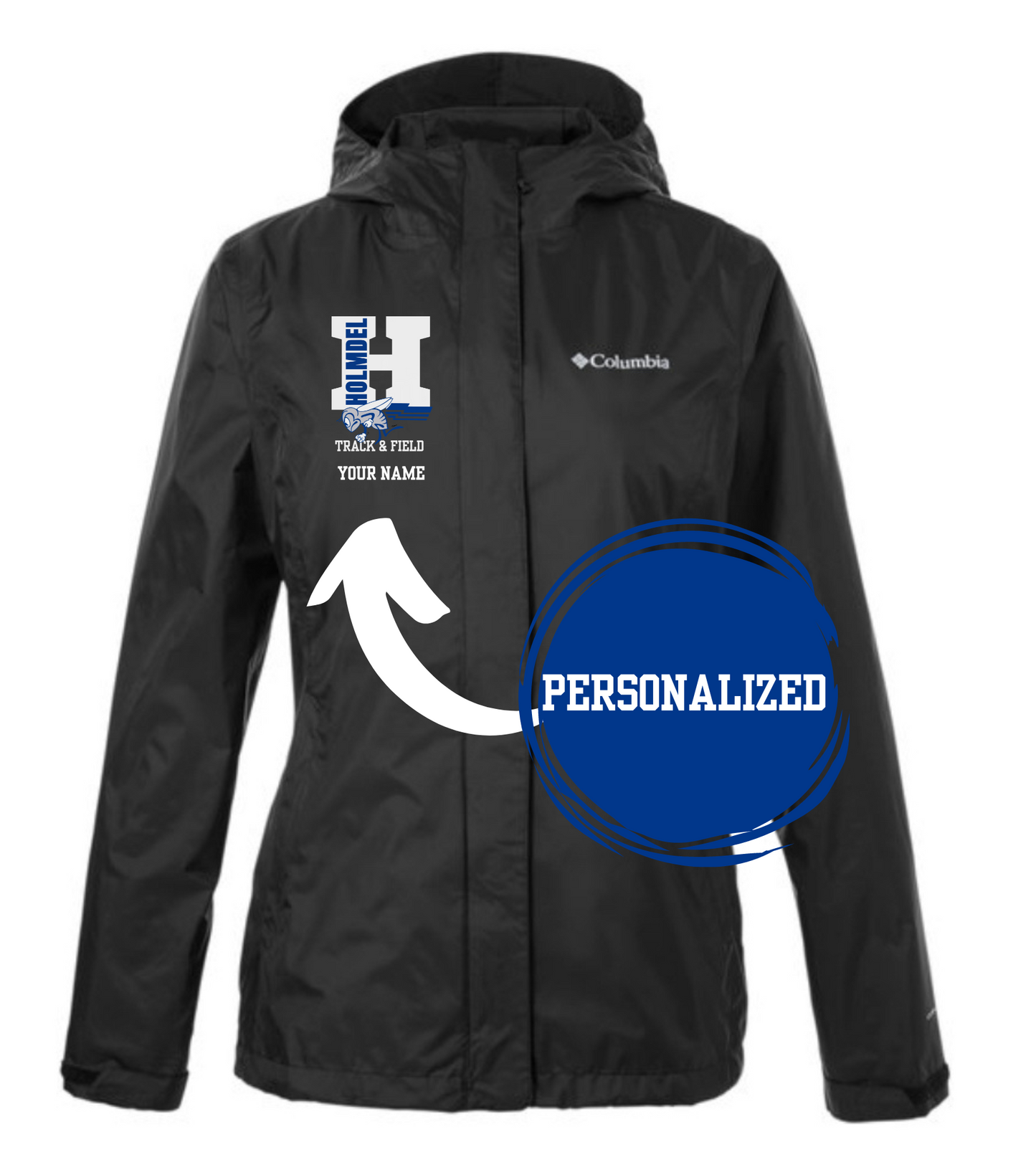 Holmdel Track & Field Columbia Ladies' Arcadia™ II Jacket Raingear