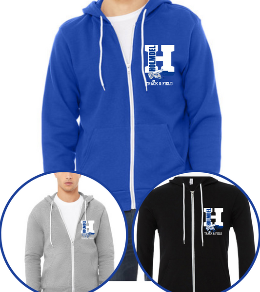 Holmdel Track & Field Bella Canvas full zip sweatshirt