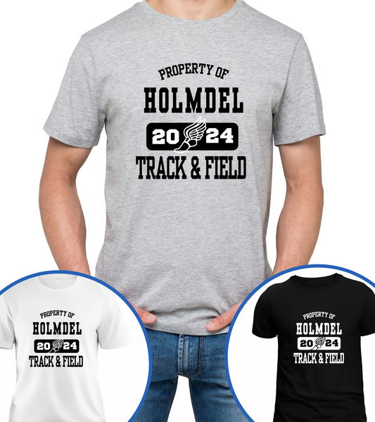 Property of Holmdel Track & Field T unisex TShirt spring 2024