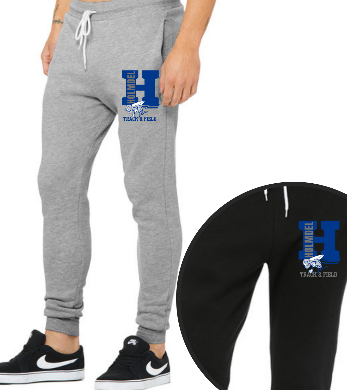 Holmdel Track & Field Joggers Bella + Canvas Fleece Pants