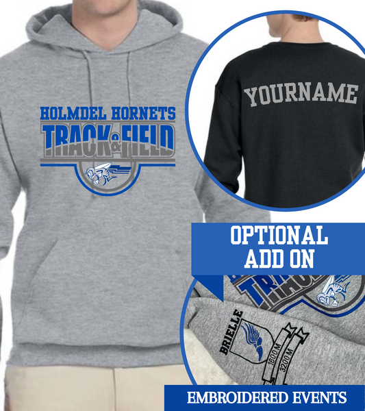 Holmdel Hornets Jerzees Spring Hoodie or Crewneck